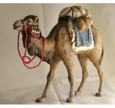 Kamel mit Gepäck (blau), 11cm, auch für 12cm passend