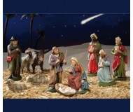 Krippe komplett, Christi Geburt Set 1, 14cm